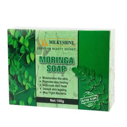 MilkyShine Moringa Soap – 100g | Herbal Soap for Skin Healing & Glow